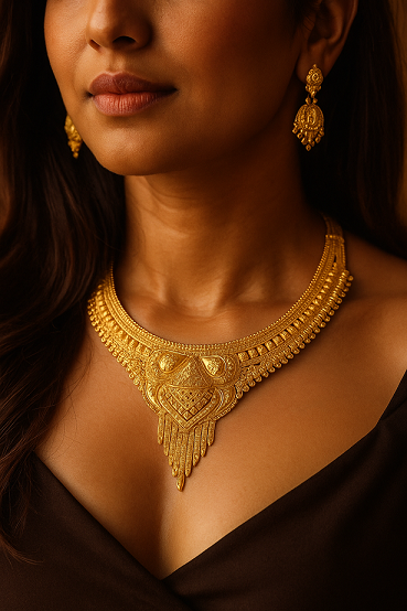 EARRINGS WITH NECKLACE